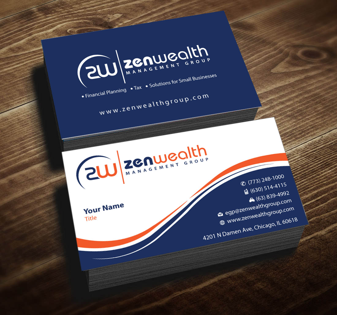 Schreibwaren-Design von Infinitive Technology für Zen Wealth Management Group | Design #9848380