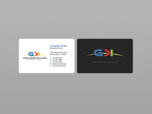 Design de Carte de Visite par Creations Box 2015 pour Giddie Kiddie Inflatables | Design : #9795832