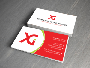 Design de Carte de Visite par Creations Box 2015 pour Giddie Kiddie Inflatables | Design : #9795835