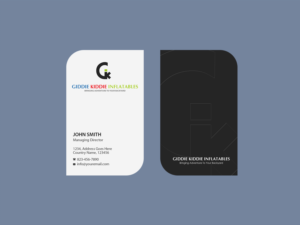 Design de Carte de Visite par Creations Box 2015 pour Giddie Kiddie Inflatables | Design : #9795836