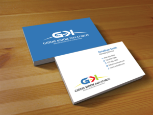Design de Carte de Visite par Creations Box 2015 pour Giddie Kiddie Inflatables | Design : #9795844