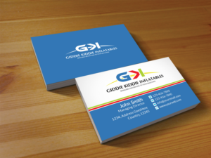 Design de Carte de Visite par Creations Box 2015 pour Giddie Kiddie Inflatables | Design : #9795859