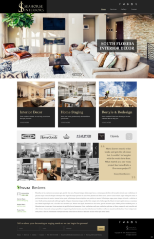 Web Design by pb for Seahorse Interiors Inc. | Design: #9791311