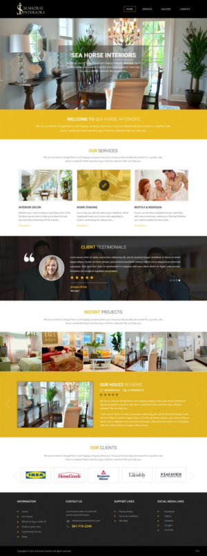 Web Design by pb for Seahorse Interiors Inc. | Design: #9798573