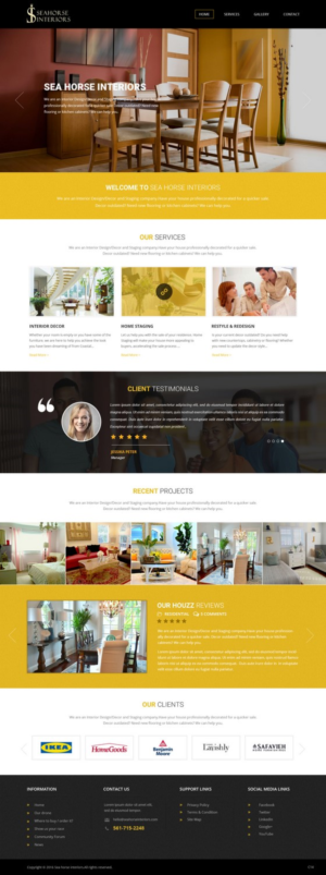 Web Design by pb for Seahorse Interiors Inc. | Design: #9798574