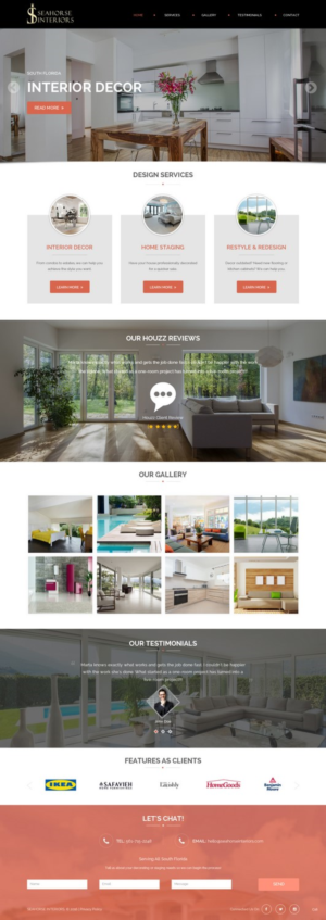 Web Design by pb for Seahorse Interiors Inc. | Design: #9798575
