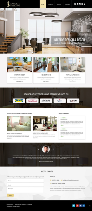 Web Design by pb for Seahorse Interiors Inc. | Design: #9798576