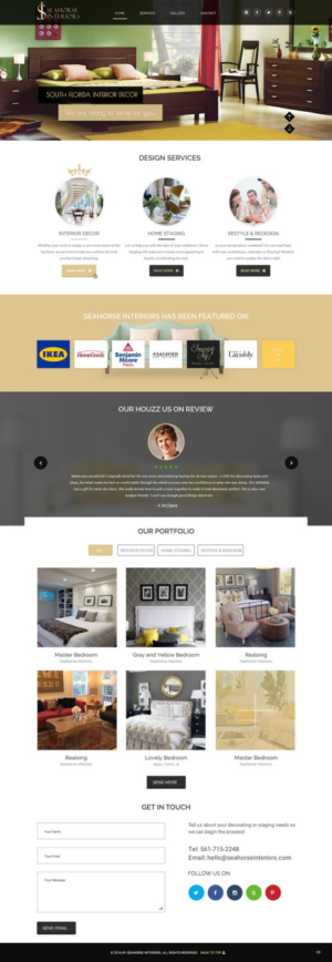 Web Design by pb for Seahorse Interiors Inc. | Design: #9798577