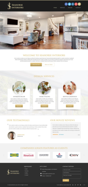 Web Design by pb for Seahorse Interiors Inc. | Design: #9798579