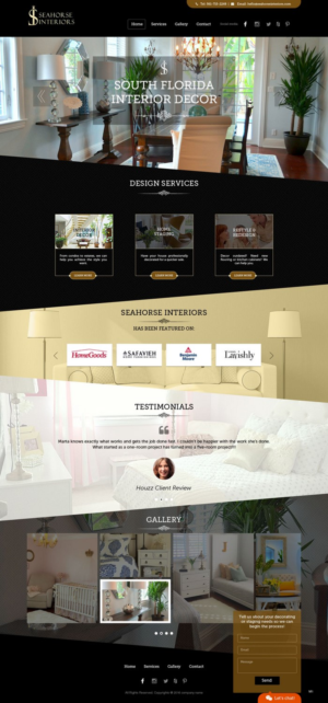 Web Design by pb for Seahorse Interiors Inc. | Design: #9798580