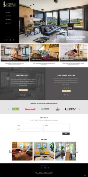 Web Design by pb for Seahorse Interiors Inc. | Design: #9798582