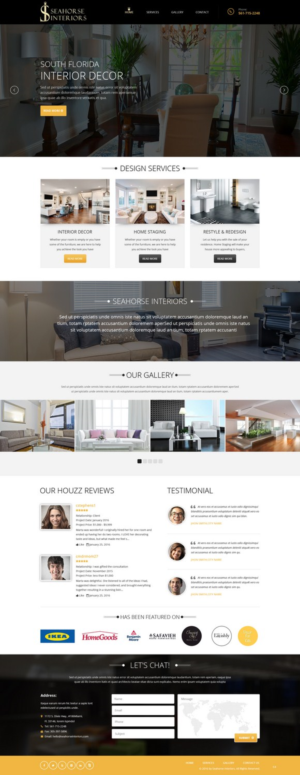 Web Design by pb for Seahorse Interiors Inc. | Design: #9800991