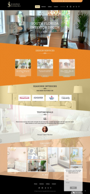 Web Design by pb for Seahorse Interiors Inc. | Design: #9814829