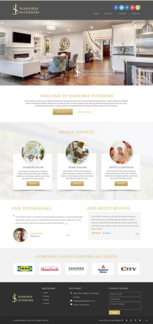 Web Design by pb for Seahorse Interiors Inc. | Design: #9814831