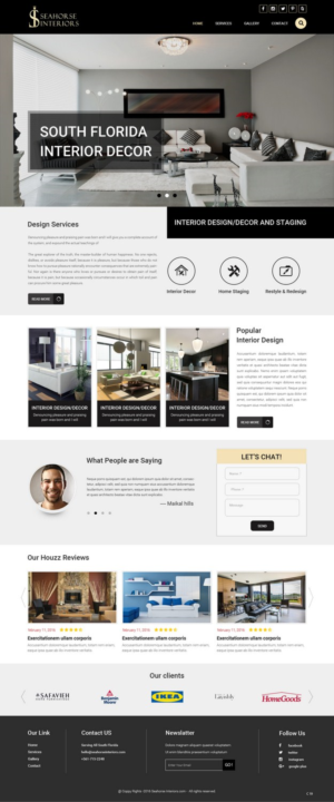 Web Design by pb for Seahorse Interiors Inc. | Design: #9814832