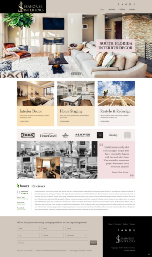 Web Design by pb for Seahorse Interiors Inc. | Design: #9814834