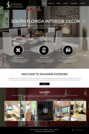 Web Design by Creations Box 2015 for Seahorse Interiors Inc. | Design: #9806539