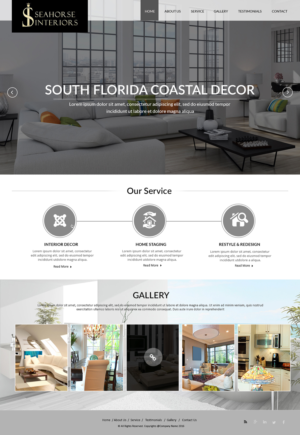Web Design by Creations Box 2015 for Seahorse Interiors Inc. | Design: #9815509