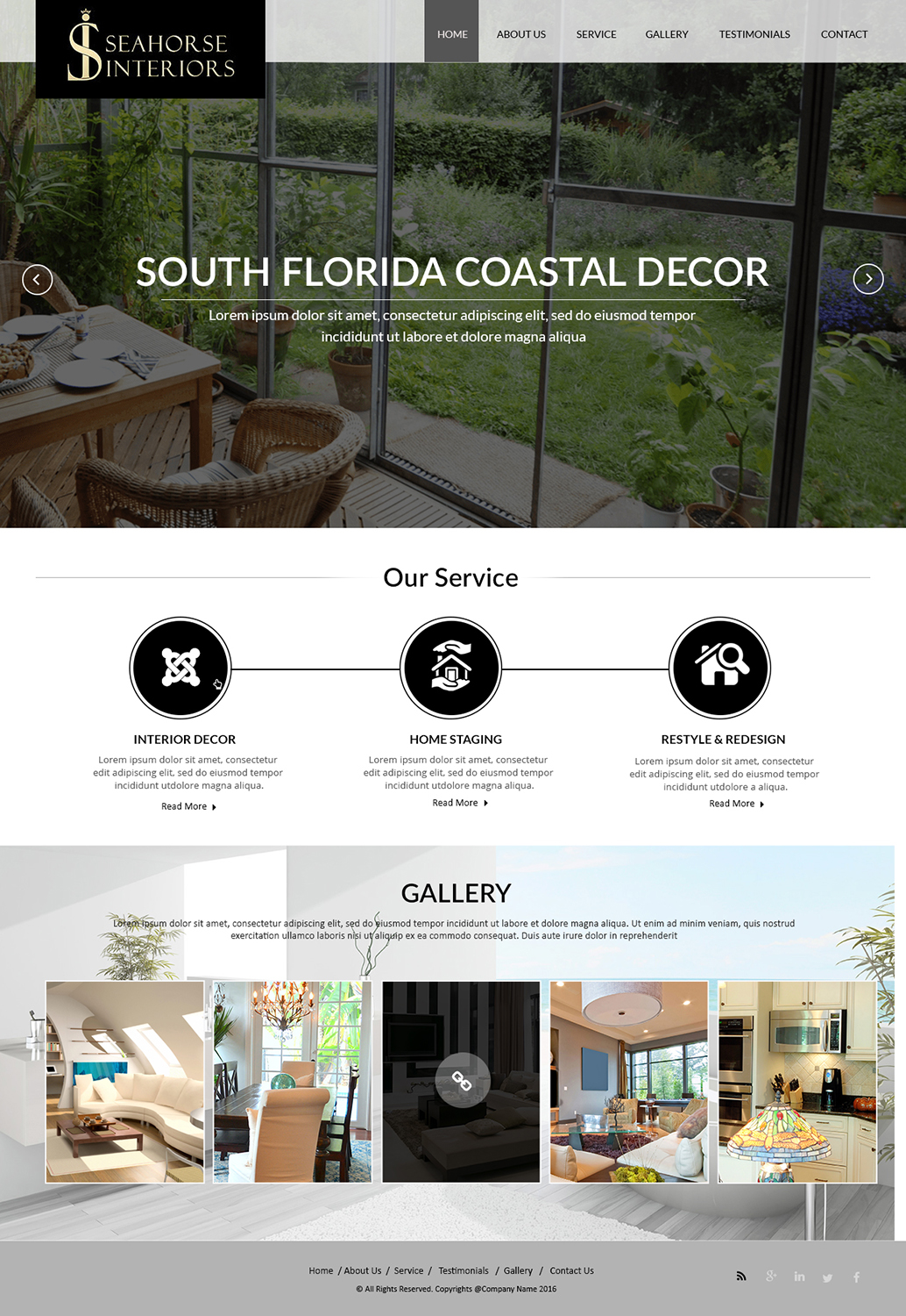 Web Design by Creations Box 2015 for Seahorse Interiors Inc. | Design #9815510