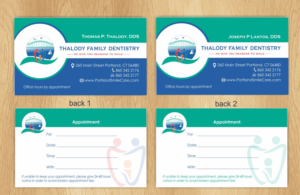 dental clinic business card design