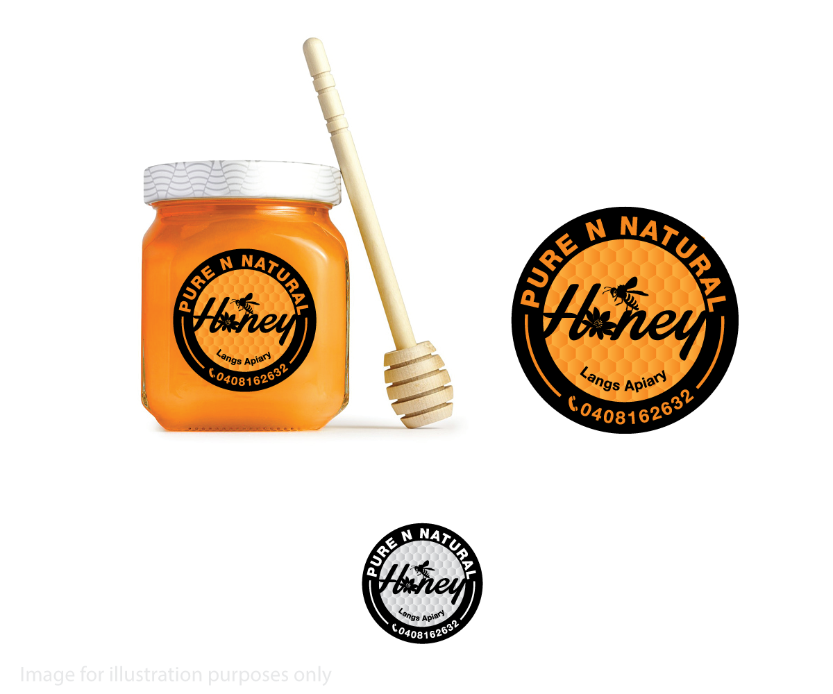 Diseño de Logo por thulet para Pure n Natural Honey | Diseño #9846443