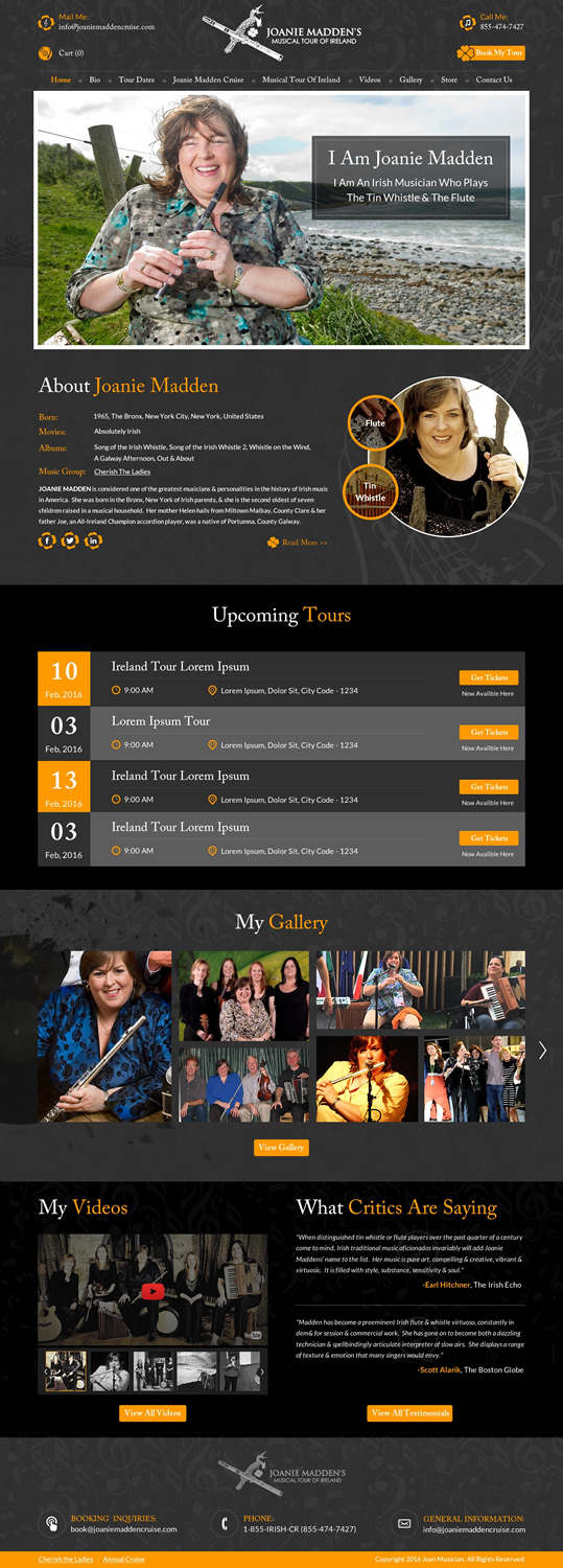 Web Design by Sbss for CHERISH THE LADIES INC. | Design #9782531