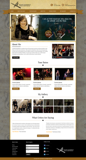 Web Design par Sbss pour CHERISH THE LADIES INC. | Design : #9790437