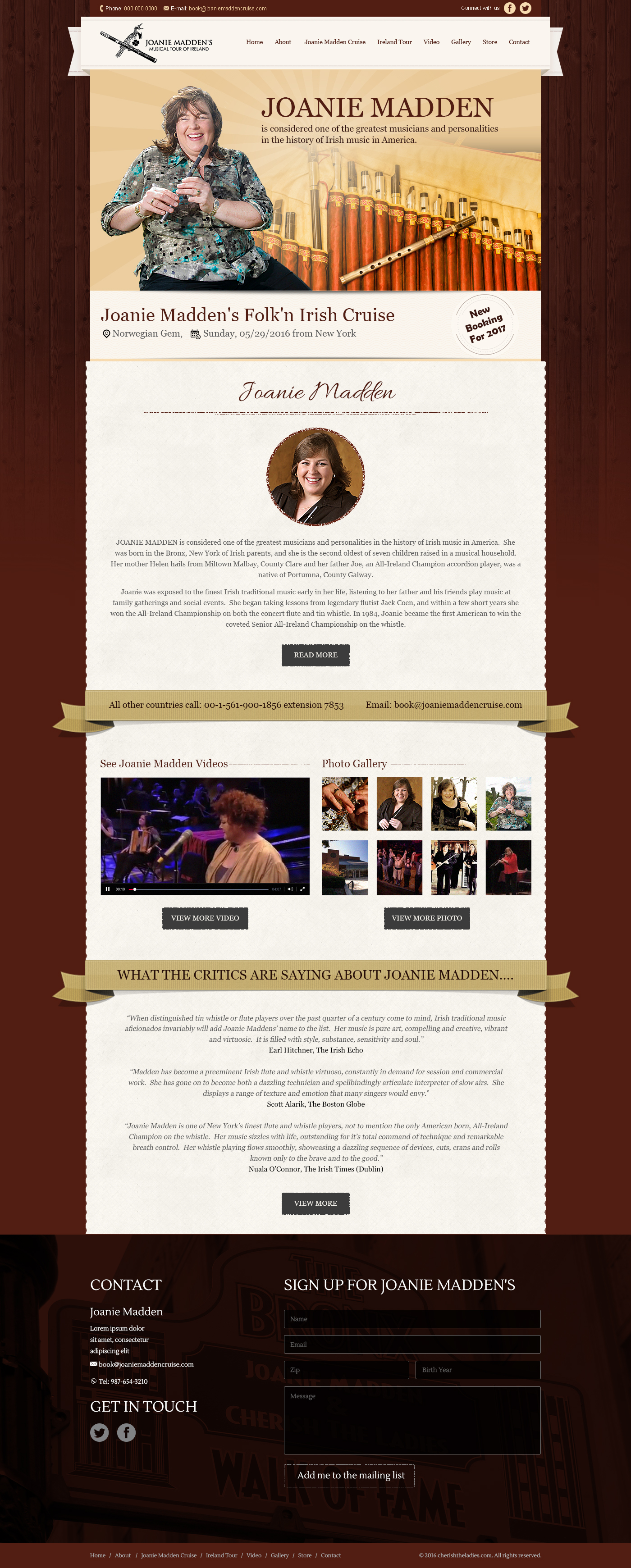 Web Design par Pram Shaw pour CHERISH THE LADIES INC. | Design #9793267