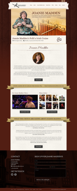 Web Design par Pram Shaw pour CHERISH THE LADIES INC. | Design : #9793268