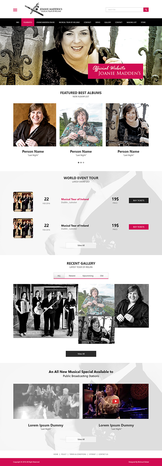 Web-Design von BitCloudGlobal für CHERISH THE LADIES INC. | Design #9873355