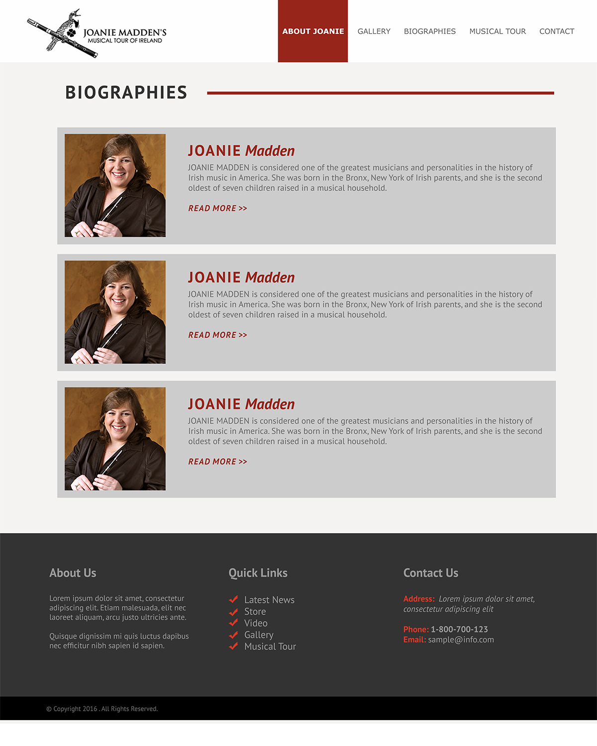 Web Design par jhap.biazon pour CHERISH THE LADIES INC. | Design #9785764