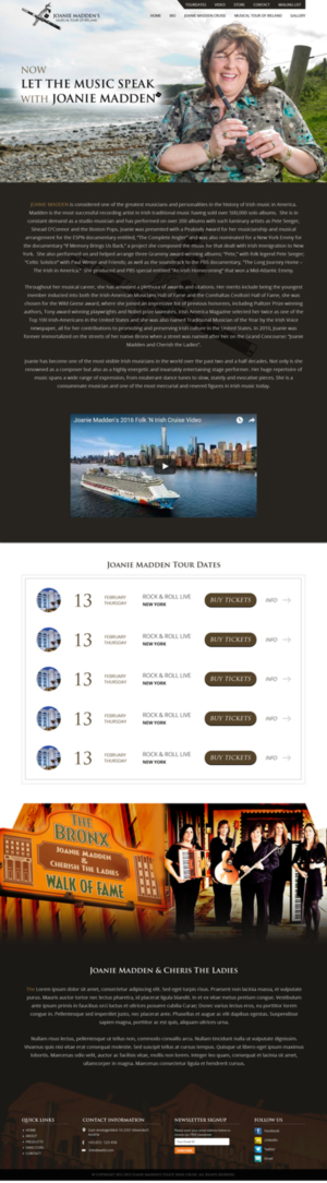 Web Design par Tpith pour CHERISH THE LADIES INC. | Design : #9834264