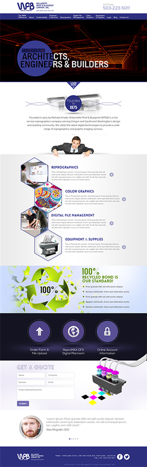 Wordpress Design by Mayank Patel for this project | Design #2201983
