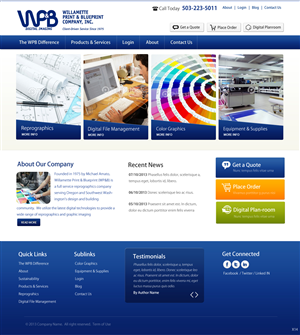 Digital Imaging Website Design Project