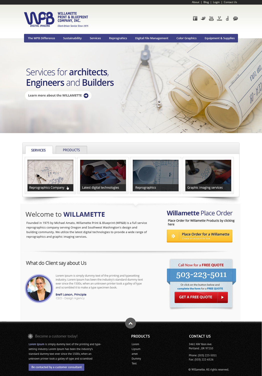 Diseño Wordpress por OM para este proyecto | Diseño #2214416