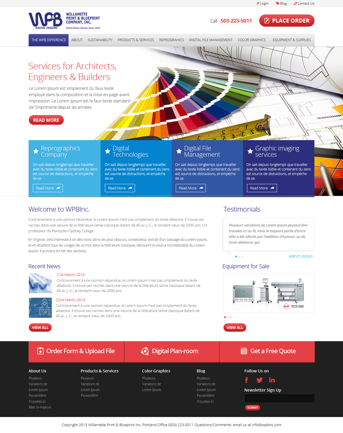 Wordpress Design by OM for this project | Design #2214485
