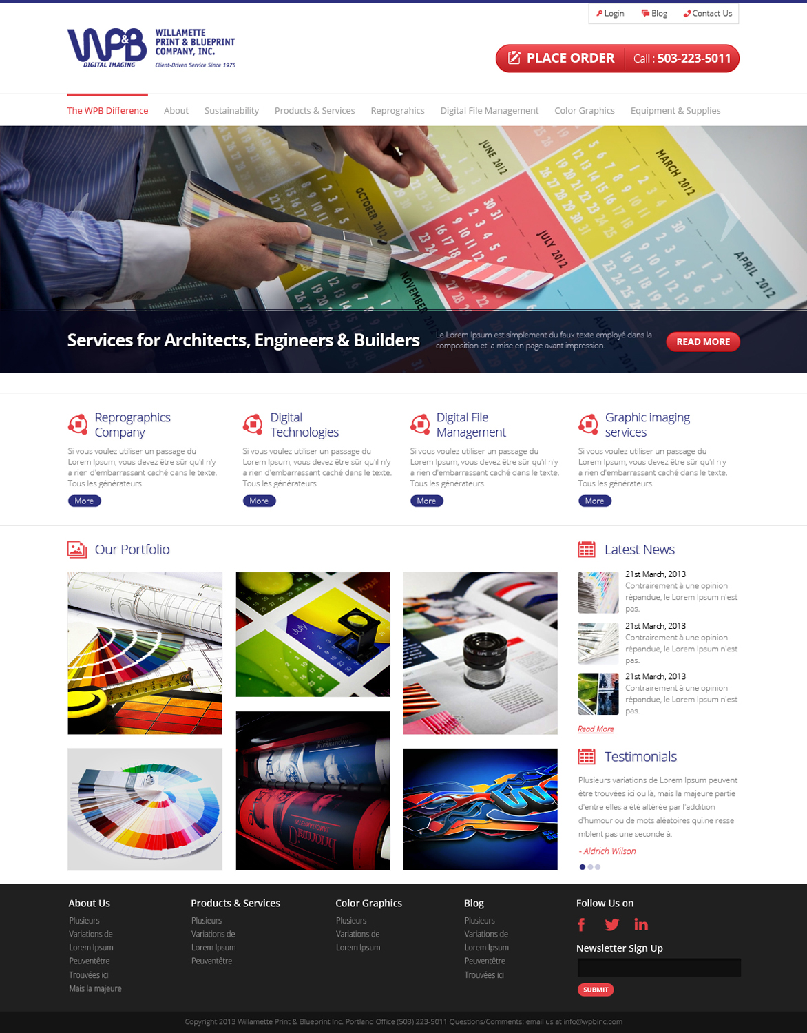 Wordpress Design by OM for this project | Design #2214505