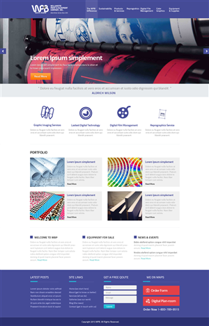 Wordpress Design by OM for this project | Design #2214538