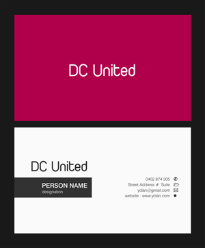DC United needs a new business card design | Business Card Design by ideaz2050