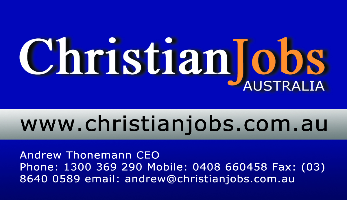 Business Card Design by Kayla Nachtigal for Christian Jobs Australia | Design #2114860