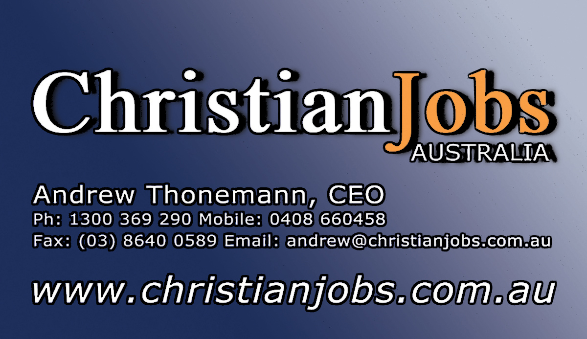 Business Card Design by Kayla Nachtigal for Christian Jobs Australia | Design #2120026