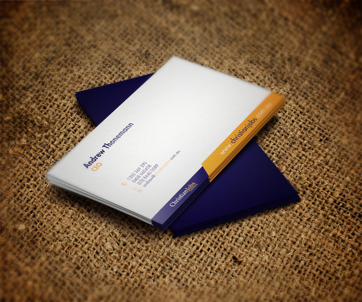 Diseño de Tarjeta de Presentación por Prashant Besra para Christian Jobs Australia | Diseño #2122371