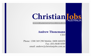 Business Card Design by ankita for Christian Jobs Australia | Design: #2116394