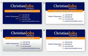 Business Card Design by IneseRo for Christian Jobs Australia | Design: #2113925