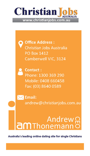 Business Card Design by TechieAshu for Christian Jobs Australia | Design #2113939