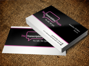 Business Card Design by Pixi Dust for The Transcription People Pty Ltd | Design: #9784086