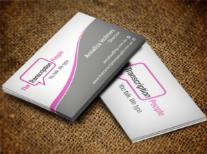 Business Card Design by Pixi Dust for The Transcription People Pty Ltd | Design: #9784089