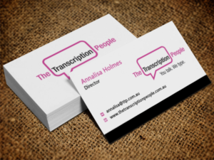 Business Card Design by Pixi Dust for The Transcription People Pty Ltd | Design: #9784091