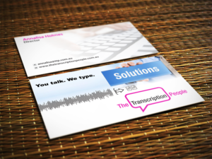 Design de Carte de Visite par Jagdish Boga pour The Transcription People Pty Ltd | Design : #9781015