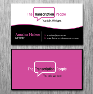 Business Card Design by Lanka Ama for The Transcription People Pty Ltd | Design: #9784073